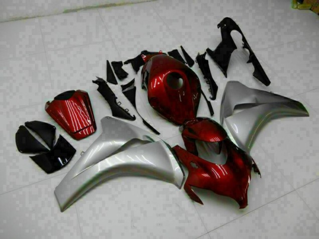 2008-2011 Rot Silber Honda CBR1000RR Motorrad Vollverkleidung 2008-2011 Rot Silber Honda CBR1000RR Motorrad Vollverkleidung