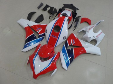 2008-2011 Rot Weiß Blau HRC Honda CBR1000RR Motorrad Verkleidungen