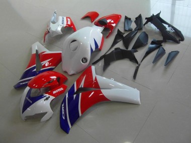 2008-2011 Rot Weiß Blau Motul Honda CBR1000RR Motorrad Verkleidung