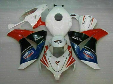 2008-2011 Rot Weiß Honda CBR1000RR Motorrad Verkleidung & Plastik