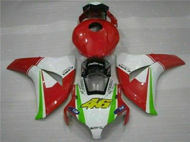 2008-2011 Rot Weiß Honda CBR1000RR Motorrad Verkleidungen