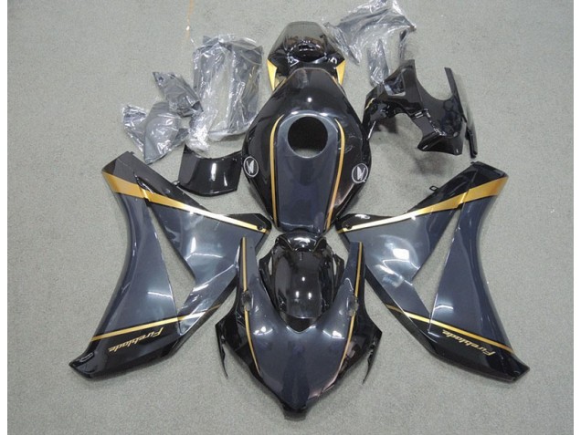 2008-2011 Schwarz Gold Feuerklinge Honda CBR1000RR Motorrad Verkleidung 2008-2011 Schwarz Gold Feuerklinge Honda CBR1000RR Motorrad Verkleidung