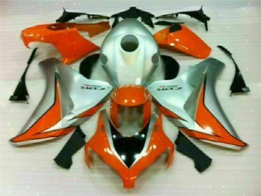 2008-2011 Silber Orange Honda CBR1000RR Motorrad Verkleidung