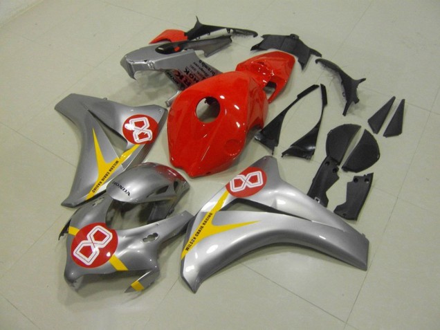 2008-2011 Silber Rot 8 Honda CBR1000RR Motorrad Verkleidung 2008-2011 Silber Rot 8 Honda CBR1000RR Motorrad Verkleidung