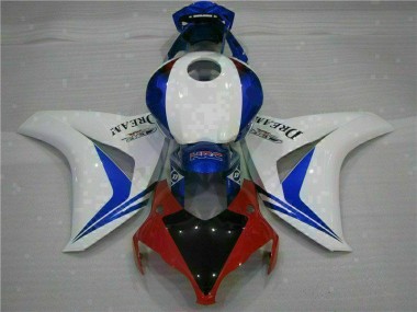 2008-2011 Weiß Blau Honda CBR1000RR Motorrad Verkleidungen