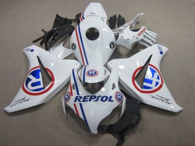 2008-2011 Weiß Blau Repsol Honda CBR1000RR Motorrad Verkleidung