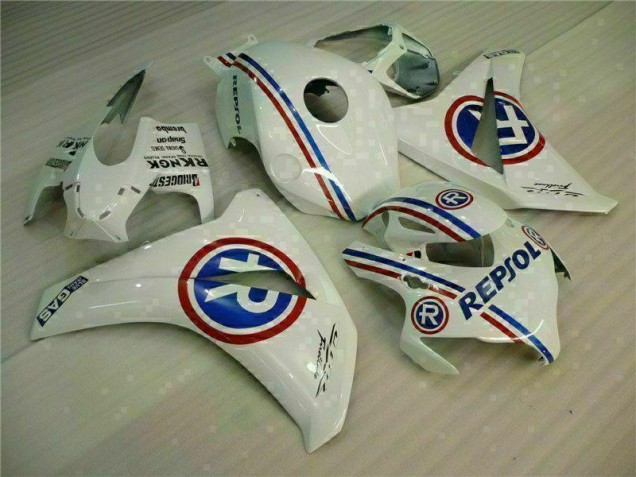 2008-2011 Weiß Blau Repsol Honda CBR1000RR Motorrad Verkleidungen