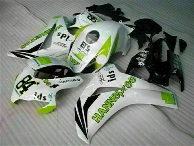 2008-2011 Weiß Grün Hannspree 84 Honda CBR1000RR Motorrad Verkleidung 2008-2011 Weiß Grün Hannspree 84 Honda CBR1000RR Motorrad Verkleidung