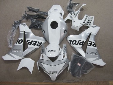 2008-2011 Weiß Repsol Honda CBR1000RR Motorrad Verkleidungen