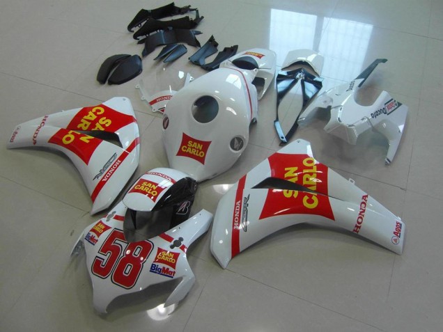 2008-2011 Weiß San Carlo Honda CBR1000RR Motorrad Verkleidung 2008-2011 Weiß San Carlo Honda CBR1000RR Motorrad Verkleidung