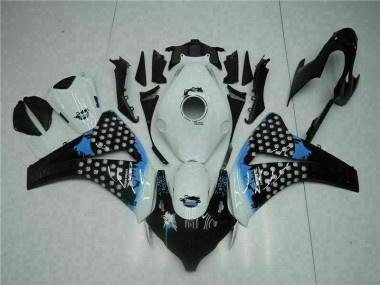 2008-2011 Weiß Schwarz Honda CBR1000RR Motorrad Verkleidungen