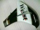 2008-2011 Weiß Schwarz West Honda CBR1000RR Motorrad Verkleidung