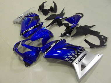 2008-2012 Blau Kawasaki ZX250R Motorrad Verkleidungen