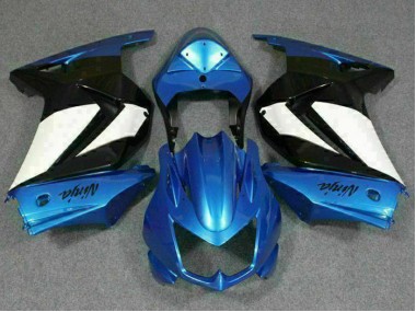 2008-2012 Blau Weiß Schwarz Ninja Kawasaki EX250 Motorrad Verkleidungen