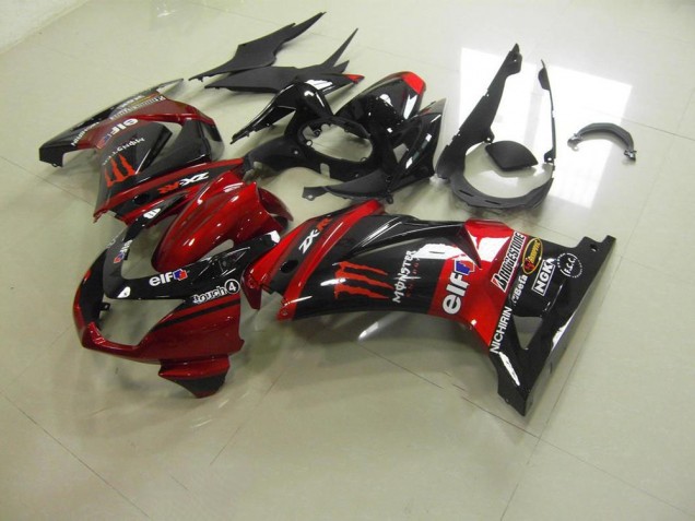 2008-2012 CUndy Rot Monster Kawasaki ZX250R Motorrad Verkleidung 2008-2012 CUndy Rot Monster Kawasaki ZX250R Motorrad Verkleidung