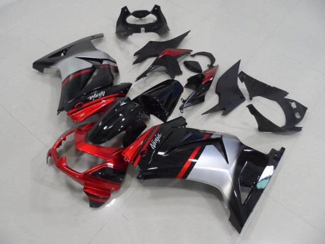 2008-2012 CUndy Rot Schwarz Silber Kawasaki ZX250R Motorrad Verkleidung 2008-2012 CUndy Rot Schwarz Silber Kawasaki ZX250R Motorrad Verkleidung