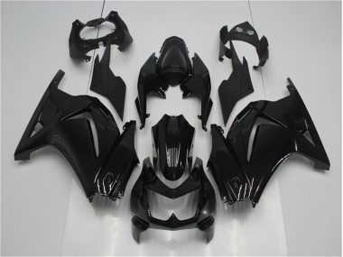 2008-2012 Glänzend Schwarz Kawasaki EX250 Motorrad Verkleidung