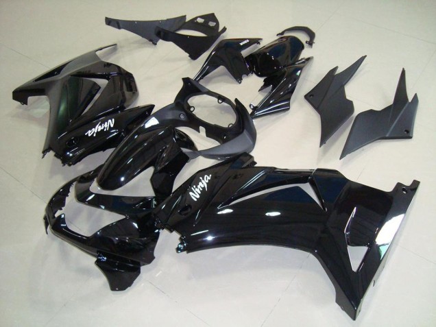 2008-2012 Glänzend Schwarz Kawasaki ZX250R Motorrad Verkleidung 2008-2012 Glänzend Schwarz Kawasaki ZX250R Motorrad Verkleidung