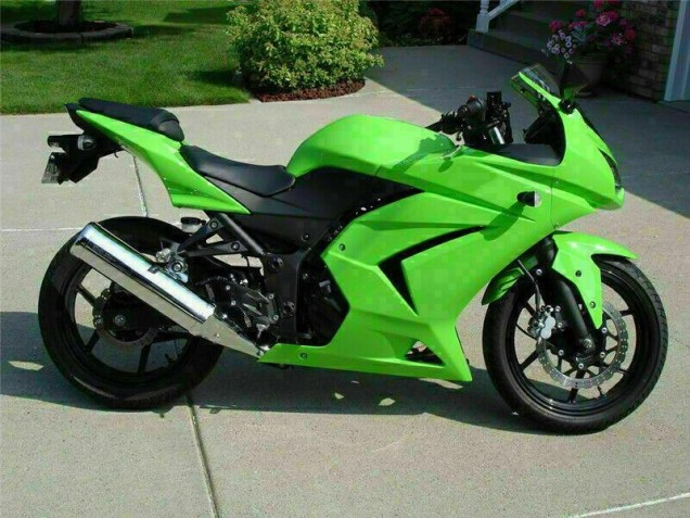 2008-2012 Grün Kawasaki EX250 Motorrad Verkleidung 2008-2012 Grün Kawasaki EX250 Motorrad Verkleidung