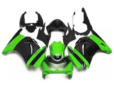 2008-2012 Grün Schwarz Kawasaki EX250 Motorrad Verkleidung