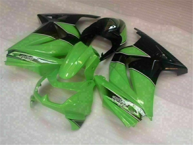2008-2012 Grün Schwarz Kawasaki EX250 Motorrad Verkleidungen