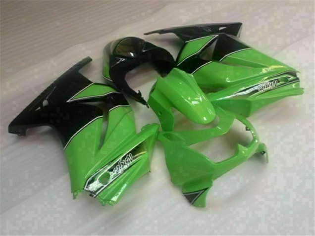 2008-2012 Grün Schwarz Kawasaki EX250 Motorrad Verkleidungen