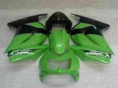 2008-2012 Grün Schwarz Kawasaki EX250 Motorrad Verkleidungen