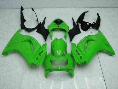 2008-2012 Grün Schwarzer Ninja Kawasaki EX250 Motorrad Verkleidung Komplett Sets