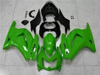 2008-2012 Grün Schwarzer Ninja Kawasaki EX250 Motorrad Verkleidungen