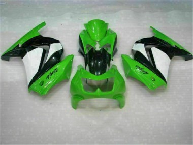 2008-2012 Grün Schwarzer Ninja Kawasaki EX250 Motorrad Vollverkleidung & Plastik