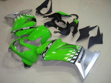 2008-2012 Grün Silber Kawasaki ZX250R Motorrad Verkleidung