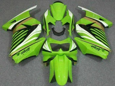 2008-2012 Grün Weiß Schwarz Ninja Kawasaki EX250 Motorrad Verkleidung