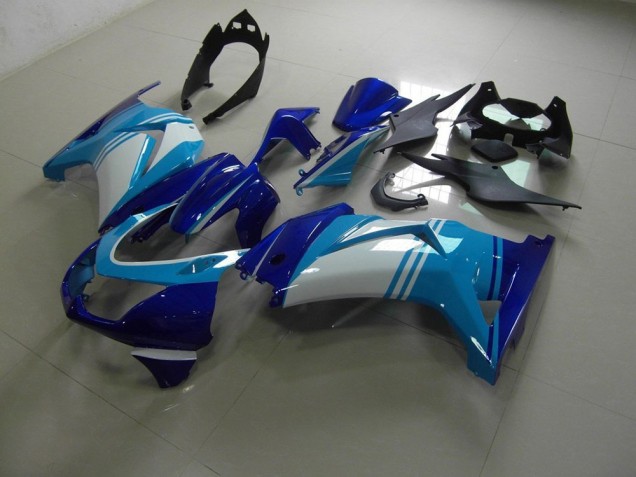 2008-2012 Hell und Dunkelblau Kawasaki ZX250R Motorrad Verkleidung
