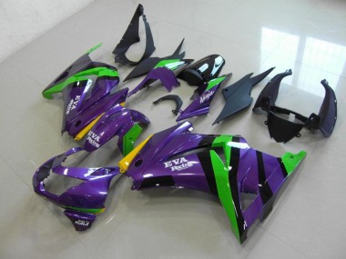 2008-2012 Lila EVA Rennen Kawasaki ZX250R Motorrad Verkleidung