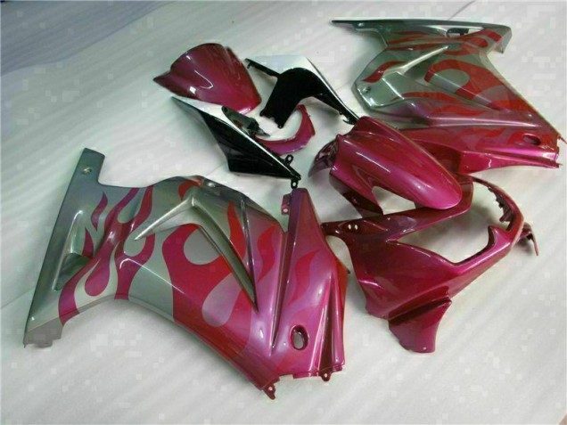 2008-2012 Lila Rot Kawasaki EX250 Motorrad Verkleidung 2008-2012 Lila Rot Kawasaki EX250 Motorrad Verkleidung