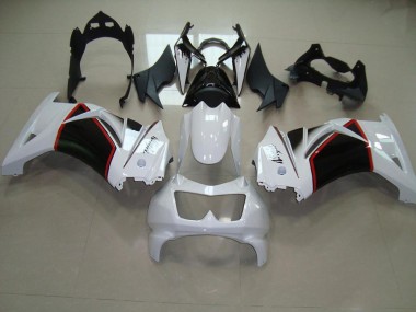 2008-2012 Perl Weiß Schwarz Kawasaki ZX250R Motorrad Verkleidung