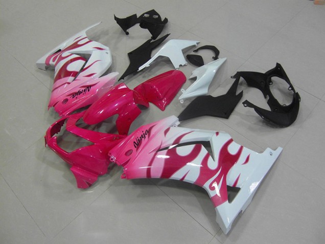 2008-2012 Rosa Weiß Kawasaki ZX250R Motorrad Verkleidung 2008-2012 Rosa Weiß Kawasaki ZX250R Motorrad Verkleidung