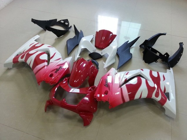 2008-2012 Rosarote Flamme Kawasaki ZX250R Motorrad Verkleidung 2008-2012 Rosarote Flamme Kawasaki ZX250R Motorrad Verkleidung
