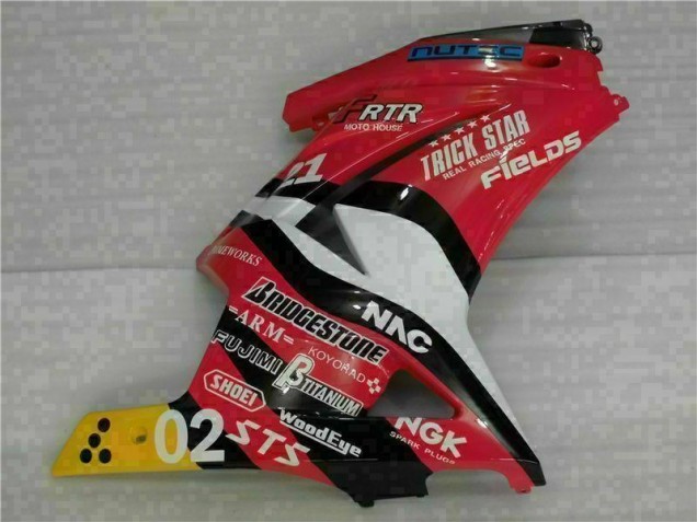 2008-2012 Rot Gelb Kawasaki EX250 Motorrad Verkleidung 2008-2012 Rot Gelb Kawasaki EX250 Motorrad Verkleidung
