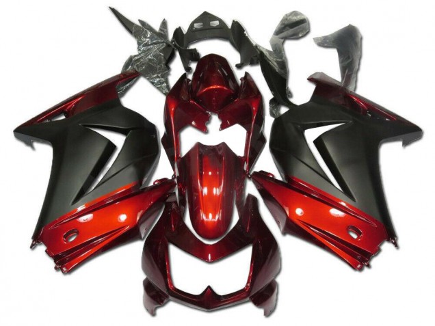2008-2012 Rot Grau Kawasaki EX250 Motorrad Verkleidung