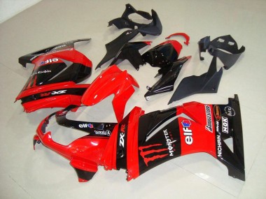 2008-2012 Rot Monster Kawasaki ZX250R Motorrad Verkleidung