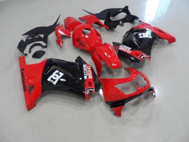 2008-2012 Rot Schwarz Kawasaki ZX250R Motorrad Verkleidung