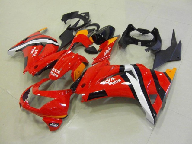 2008-2012 Rot Schwarz Kawasaki ZX250R Motorrad Verkleidungen 2008-2012 Rot Schwarz Kawasaki ZX250R Motorrad Verkleidungen