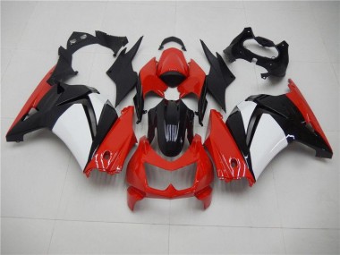 2008-2012 Rot Schwarz Weiß Kawasaki EX250 Motorrad Verkleidung