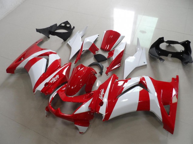 2008-2012 Rot Weiß Kawasaki ZX250R Motorrad Verkleidung 2008-2012 Rot Weiß Kawasaki ZX250R Motorrad Verkleidung