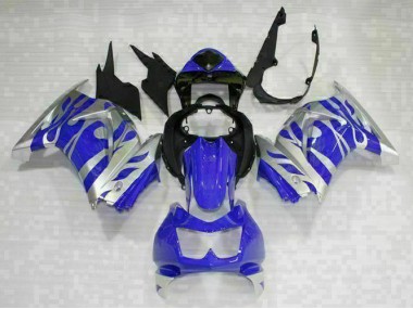 2008-2012 Schwarz Blau Kawasaki EX250 Motorrad Verkleidung