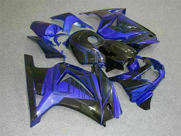 2008-2012 Schwarz Blau Kawasaki EX250 Motorrad Verkleidungen 2008-2012 Schwarz Blau Kawasaki EX250 Motorrad Verkleidungen