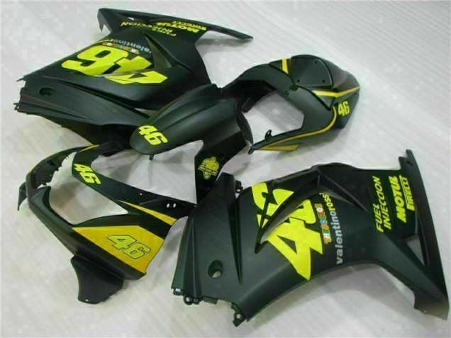 2008-2012 Schwarz Gelb 46 Kawasaki EX250 Motorrad Verkleidung 2008-2012 Schwarz Gelb 46 Kawasaki EX250 Motorrad Verkleidung