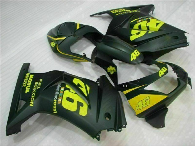 2008-2012 Schwarz Gelb 46 Kawasaki EX250 Motorrad Verkleidung 2008-2012 Schwarz Gelb 46 Kawasaki EX250 Motorrad Verkleidung