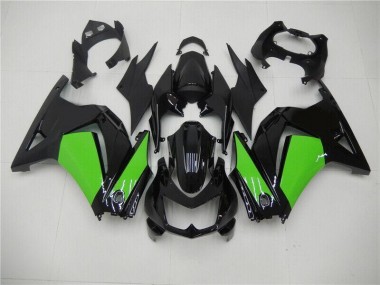 2008-2012 Schwarz Grün Kawasaki EX250 Motorrad Verkleidung